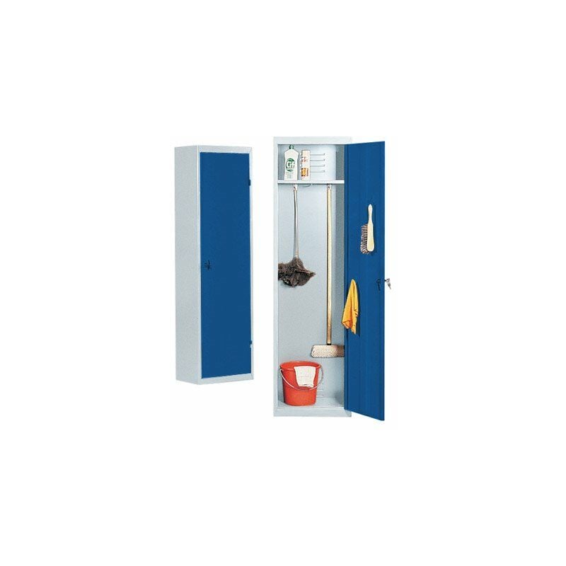 Armoire polyvalente Forcola, Porte-balai multifonctionnel, Armoire à 2  portes, 78x35h190 cm, Chêne