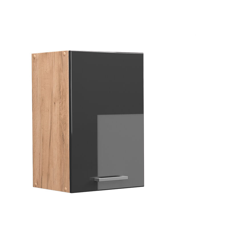 Vicco - Elément haut de cuisine R-Line, Anthracite Haute brillance, 40 cm