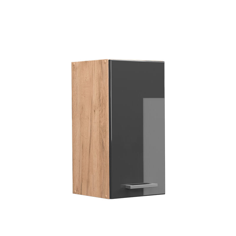 Vicco - Elément haut de cuisine R-Line, Anthracite Haute brillance, 30 cm