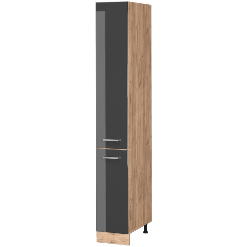 Vicco - Meuble haute de cuisine R-Line, Anthracite Haute brillance, 30 cm