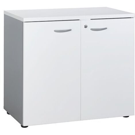 Armoire basse blanche - Practica - Maxiburo