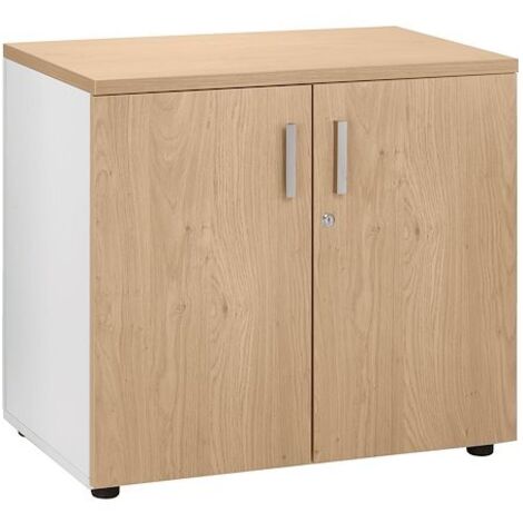 Armoire basse Ineo H 72 cm - chêne clair - Maxiburo