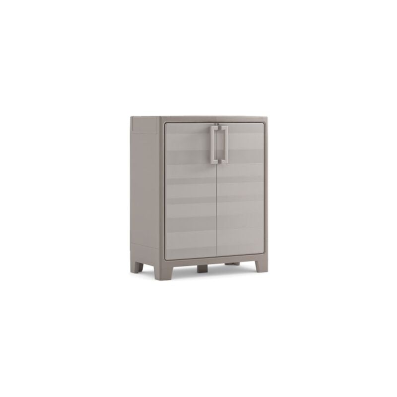 Gulliver armoire basse en re'sine avec deux e'tage'res re'glables cm44x80x100 pour l'exte'rieur - Keter