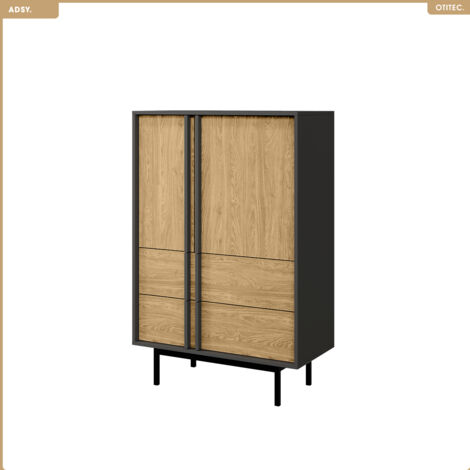 Armoire basse - L.83 x H.127 x P.43 - ADSY