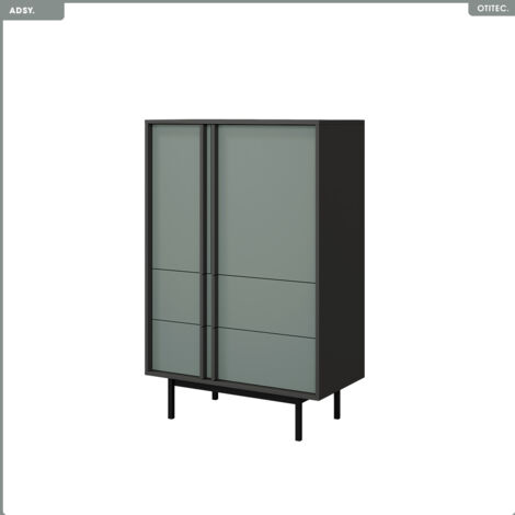 Armoire basse - L.83 x H.127 x P.43 - ADSY