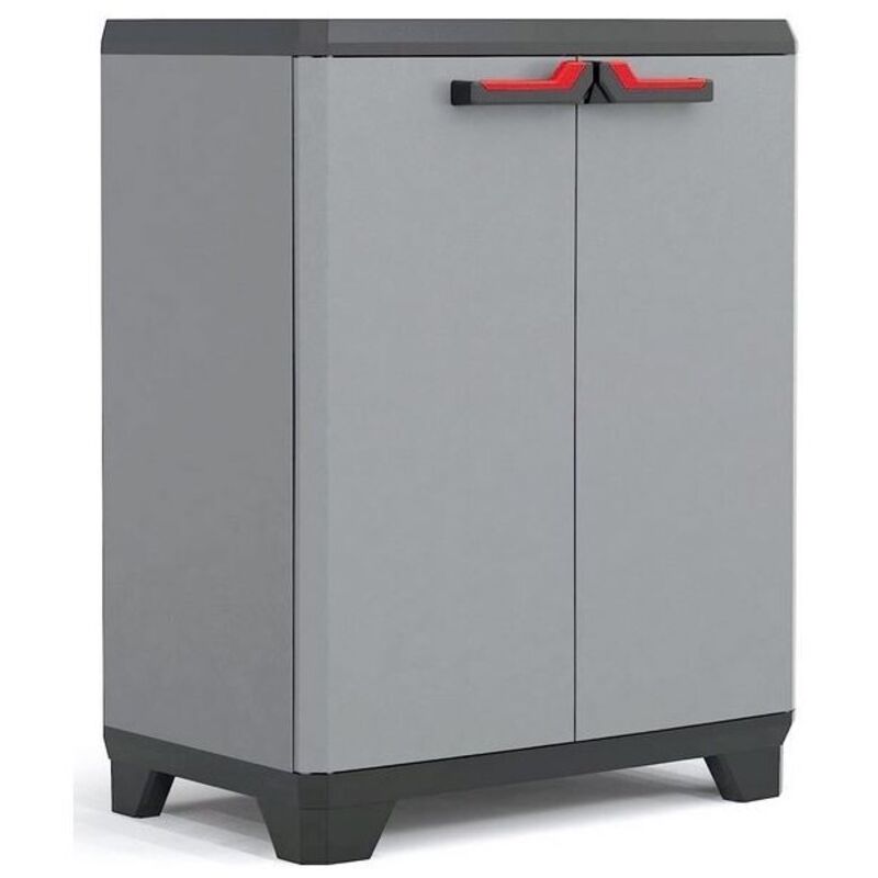Armoire basse de Rangement Multifonctions Résine Étagères et Pieds 39 x 68 x 90 cm Keter Armoire basse de Rangement Multifonctions Résine Étagères et Pieds 39 x 68 x 90 cm Keter