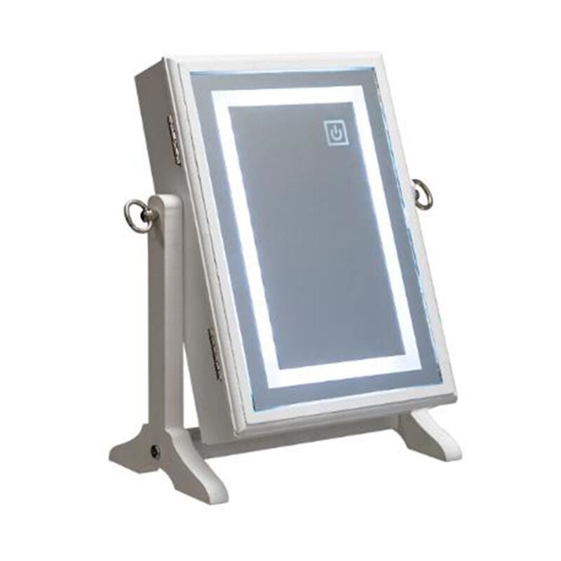 Armoire à Bijoux Design "Led" 36cm Blanc