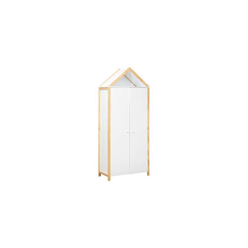 Armoire enfant Kima 86x204,5cm blanc - Atmosphera créateur d'intérieur