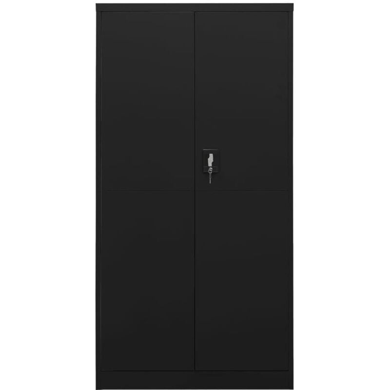 Vidaxl - Armoire à casiers Noir 90x40x180 cm Acier