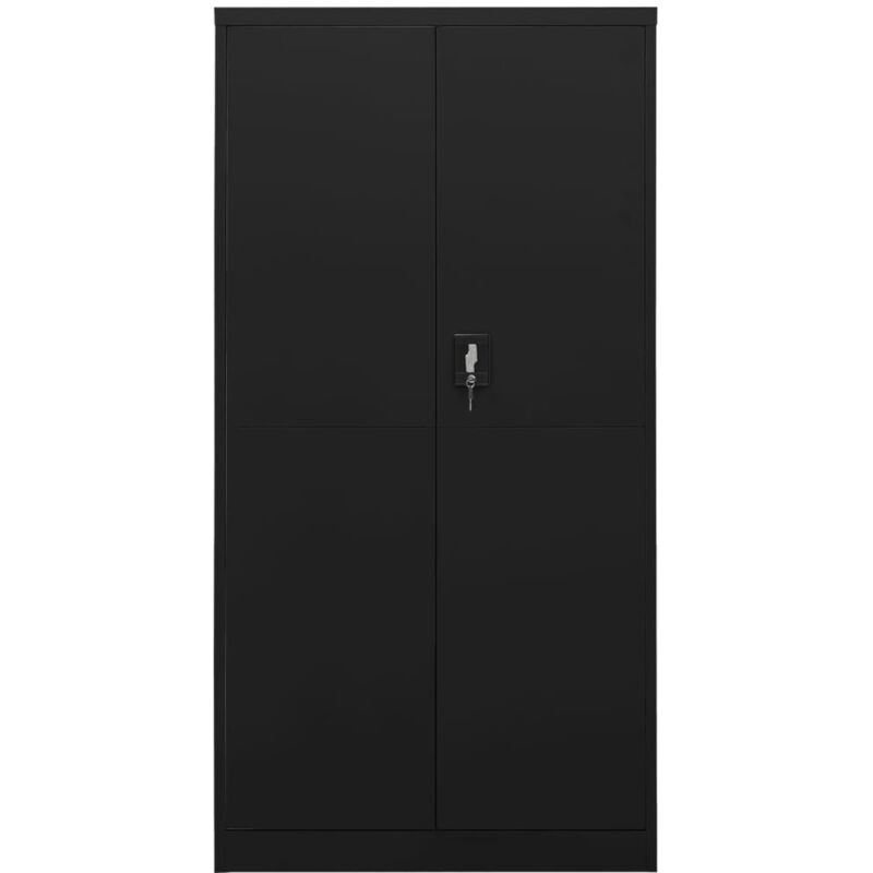vidaXL Armoire à casiers Noir 90x40x180 cm Acier