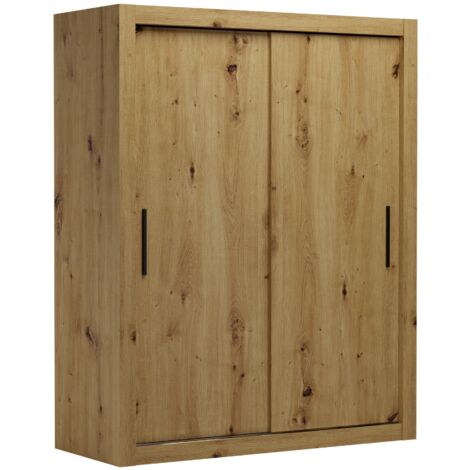 Armoire chambre adulte DIVA 160cm – 2 portes coulissantes-Beige