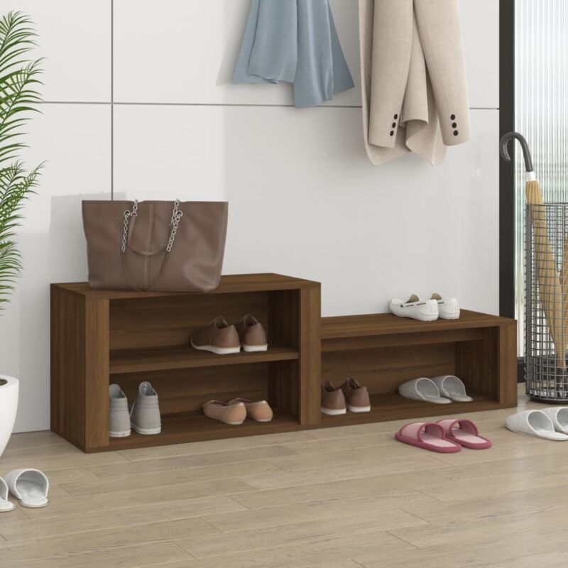 Vidaxl - Armoire à chaussures Chêne marron 150x35x45cm Bois d'ingénierie
