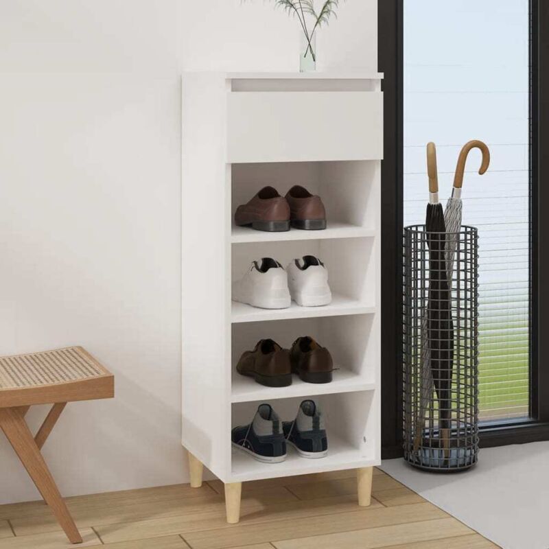 Vidaxl - Armoire à chaussures Blanc 40x36x105 cm Bois d'ingénierie