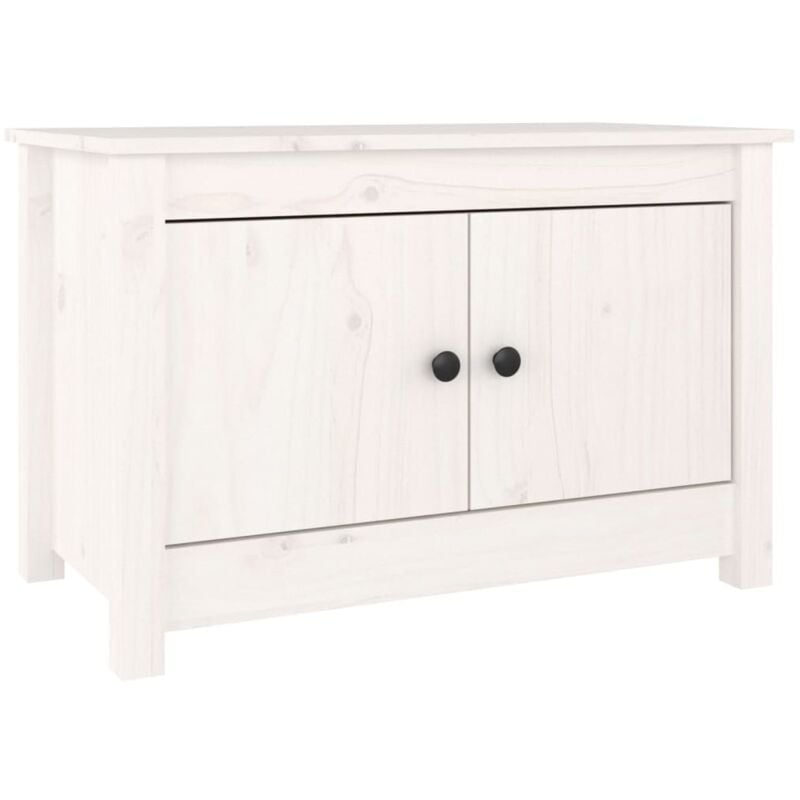 Vidaxl - Armoire à chaussures Blanc 70x38x45,5 cm Bois de pin massif