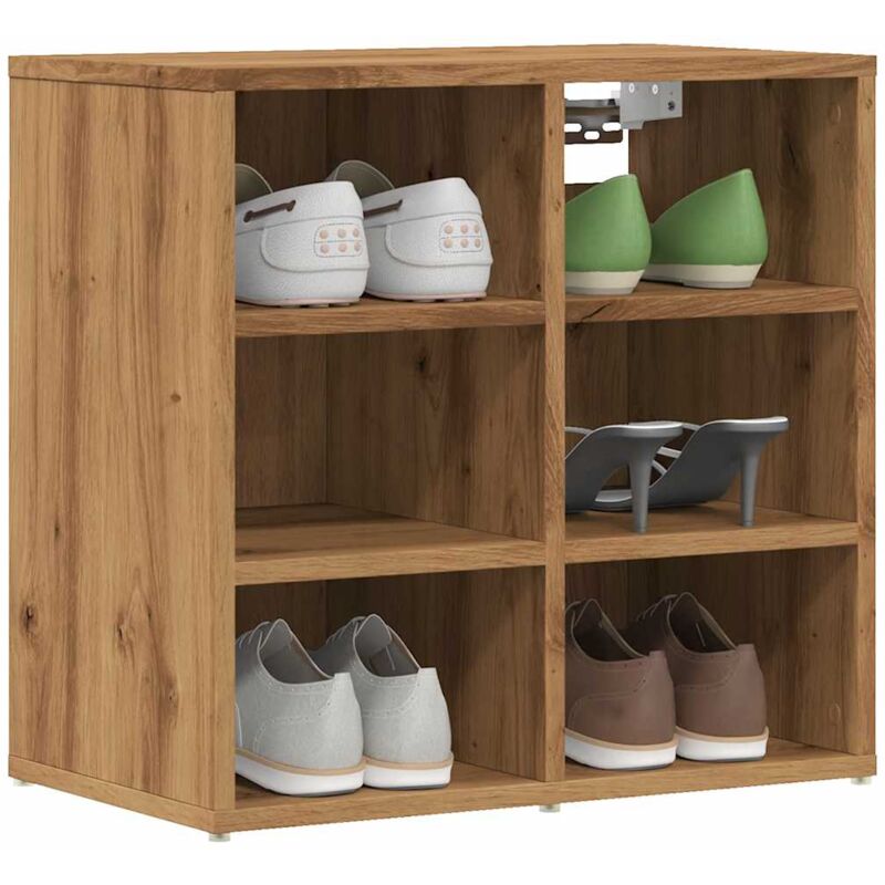 Armoires à chaussures 2 pcs chêne artisanal 52x30x50 cm vidaXL