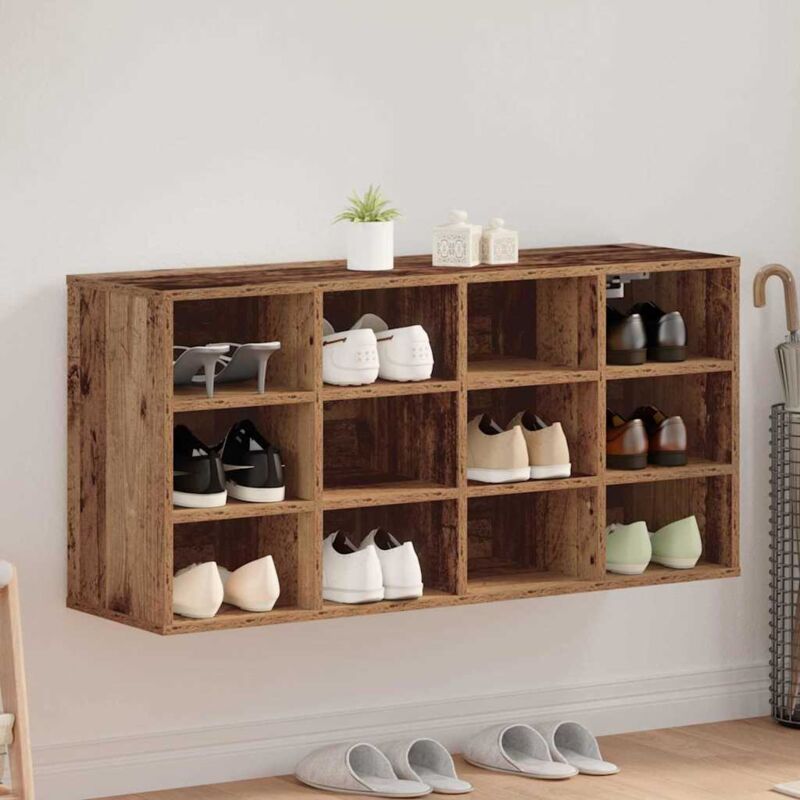 Vidaxl - Cabinet à chaussures Bois ancien 103x30x51 cm Bois d'ingénierie