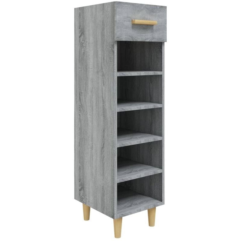 Vidaxl - Meuble à chaussures Sonoma gris 30x35x105 cm Bois d'ingénierie