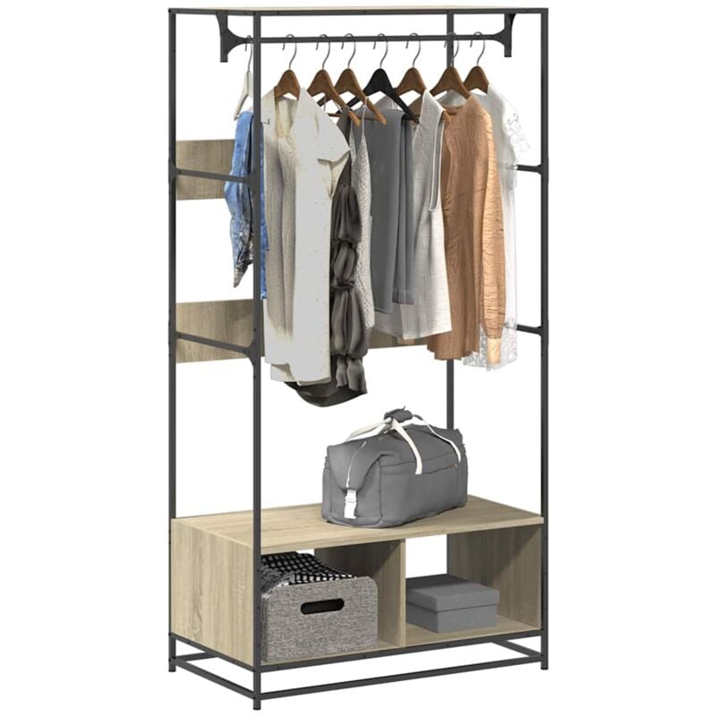 Vidaxl - Armoire chêne sonoma 90x50x180 cm bois d'ingénierie 218243