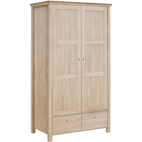 Armoire chêne Sonoma 2 portes – Panneaux de particules – Rangement élégant et durable – Dimensions 80x40x180cm