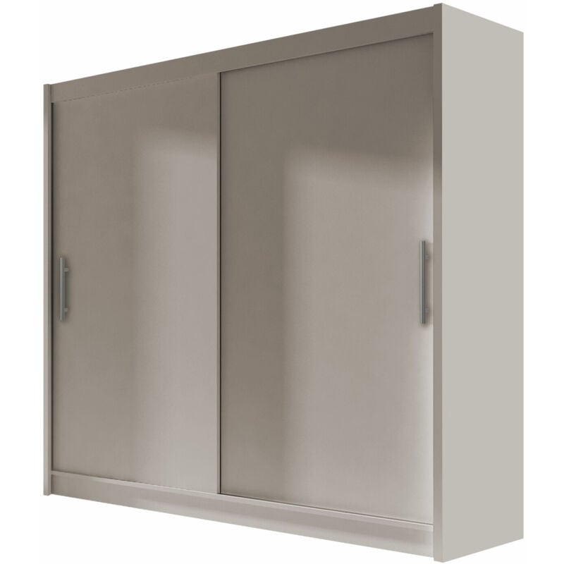 Arredamento1 - Armoire Closico 100, Cachemire, 215x180x58cm, Portes d'armoire: Coulissantes, Nombre d'étagères: 0