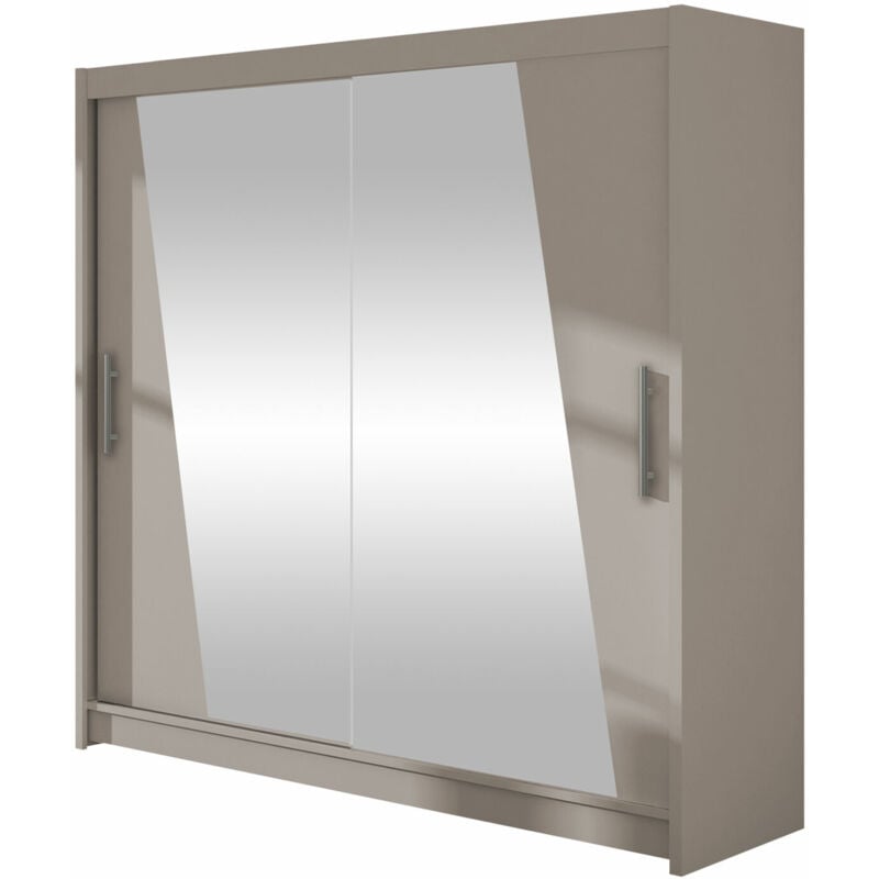 Mobilier1 - Armoire Closico 144, Cachemire, 215x180x58cm, Portes d'armoire: Coulissantes, Nombre d'étagères: 0