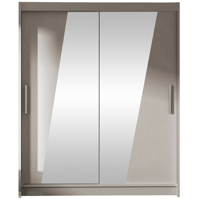 Arredamento1 - Armoire Closico 155, Cachemire, 200x150x58cm, Portes d'armoire: Coulissantes, Nombre d'étagères: 0