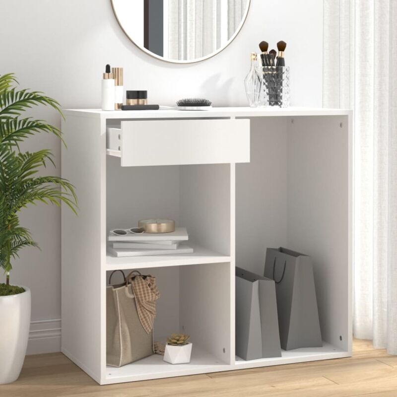 Vidaxl - Armoire à cosmétiques Blanc 80x40x75 cm Bois d'ingénierie