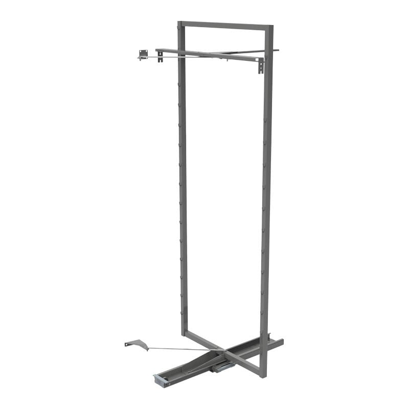 Armoire coulissante tandem solo - Pour caisson de hauteur intérieur mini : 1800 mm - Angle d'ouverture : 110° - Charge maxi : 80 kg - Décor :