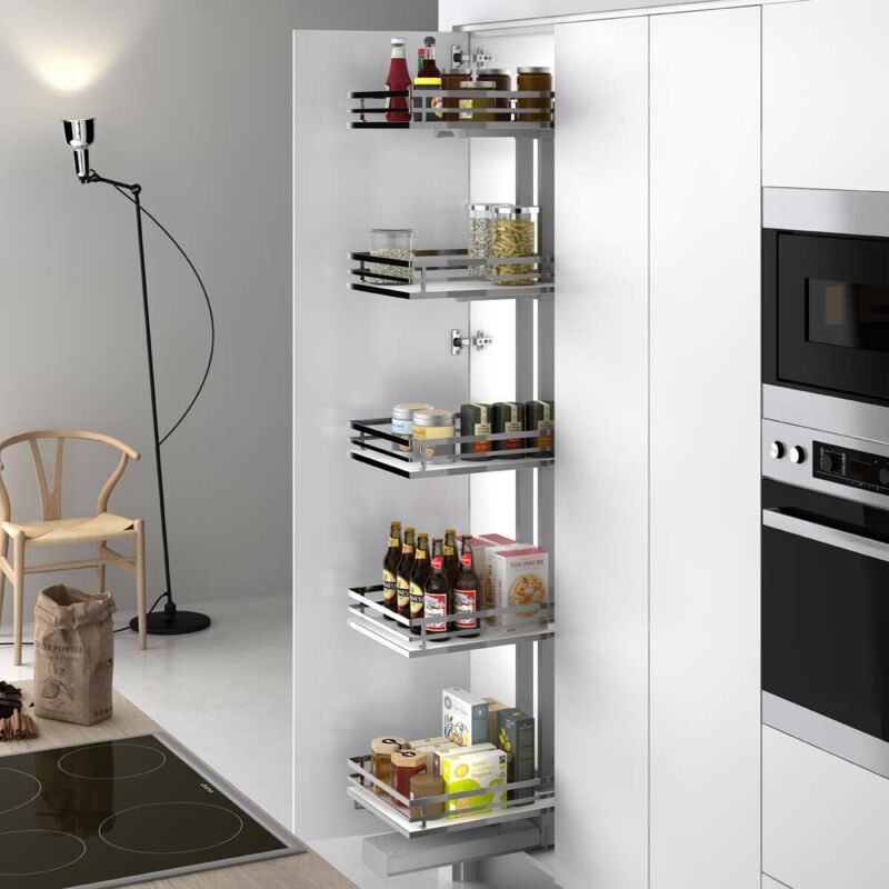 Menage Confort - Armoire coulissante Titán flat Anthracite - talla 600 mm / 5 / 490D x 1850H x 498L mm