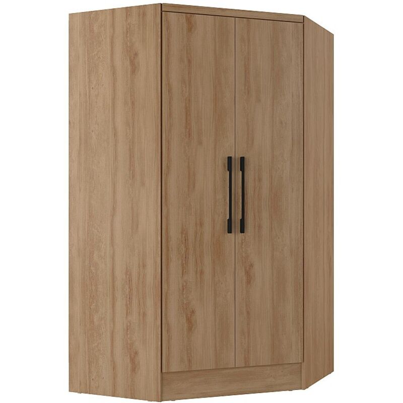 Vente-unique - Armoire d'angle 2 portes - L101 cm - Coloris : Naturel - aurali