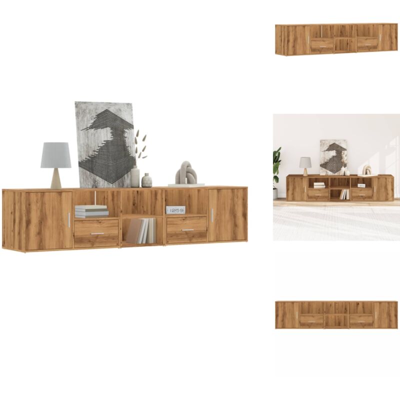 Vidaxl - Armoire d'angle chêne artisanal 200x40x45 cm bois d'ingénierie - Armoire D'angle - Armoires D'angle - Meuble D'angle - Armoire