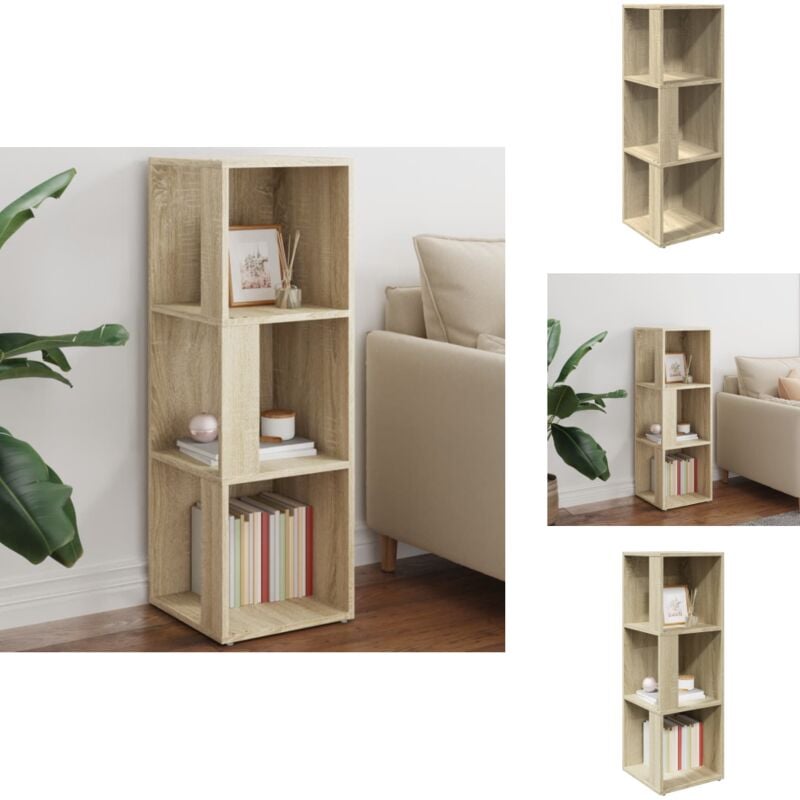 Vidaxl - Armoire d'angle Chêne sonoma 33x33x100 cm Bois d'ingénierie - Meuble D'angle - Armoire D'angle - Rangement Mural - Meuble De Salon - Étagère