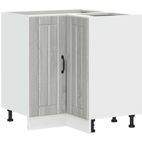 Armoire d'angle de cuisine  Meuble de cuisine Lucca sonoma gris bois d'ingénierie