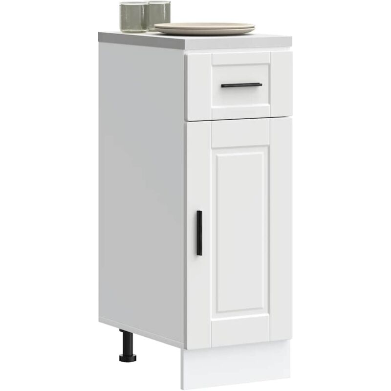 Armoire de cuisine Porto blanc bois d'ingénierie - Vidaxl