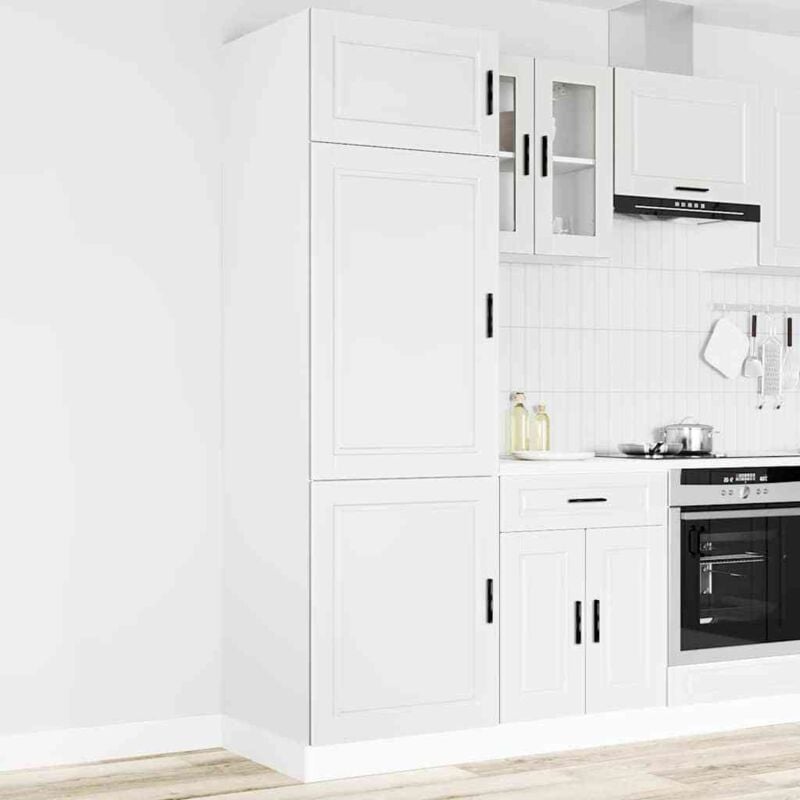 Armoire de cuisine Porto blanc bois d'ingénierie - Vidaxl