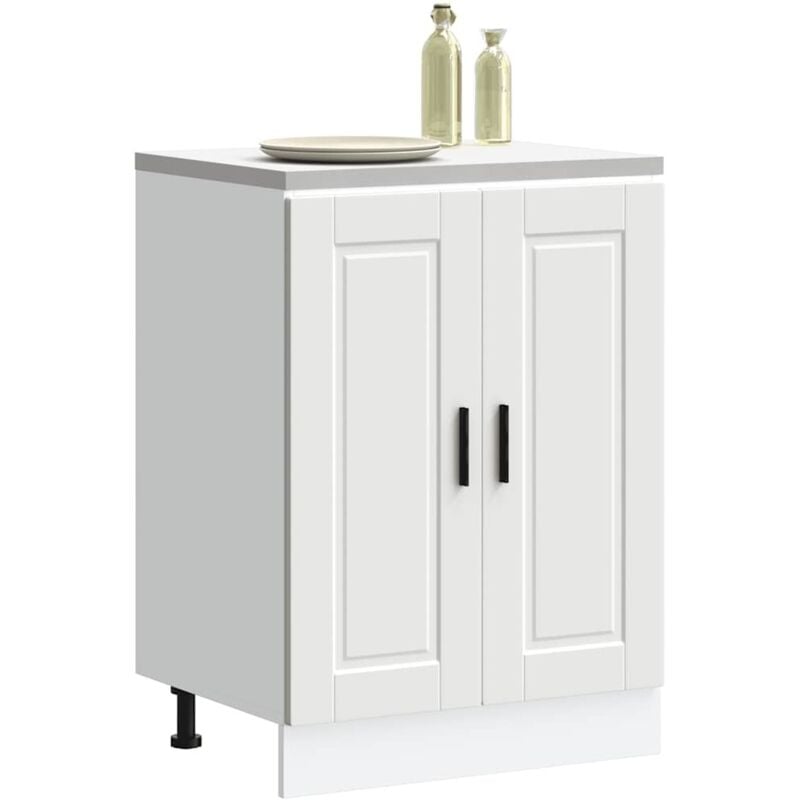 vidaXL Armoire de cuisine Porto blanc bois d'ingénierie