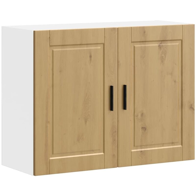 Armoire murale de cuisine Porto chêne artisanal bois ingénierie Vidaxl