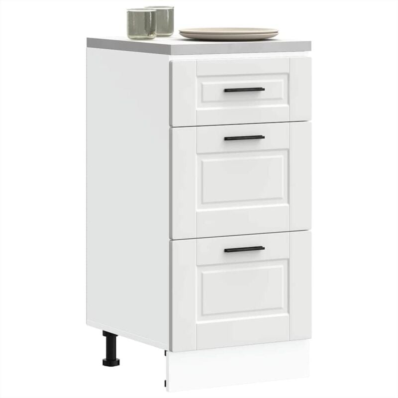 Armoire de cuisine Porto blanc bois d'ingénierie Vidaxl