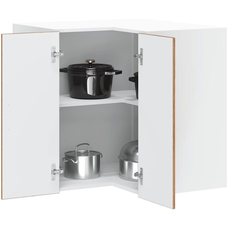 vidaXL Armoire d'angle murale de cuisine Porto vieux bois