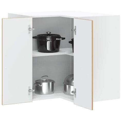 Armoire d'angle murale de cuisine-Meuble de cuisine murale-Armoire suspendue de rangement  Lucca chêne artisanal 399284