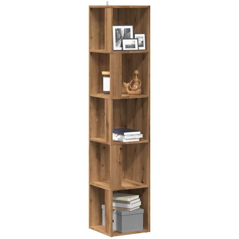 Vidaxl - Armoire d'angle chêne artisanal 33x33x165 cm bois d'ingénierie