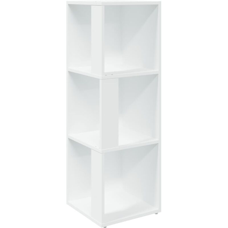 Vidaxl - Armoire d'angle Blanc 33x33x100 cm Bois d'ingénierie