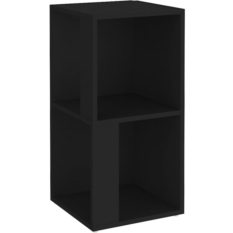 Vidaxl - Armoire d'angle Noir 33x33x67 cm Bois d'ingénierie