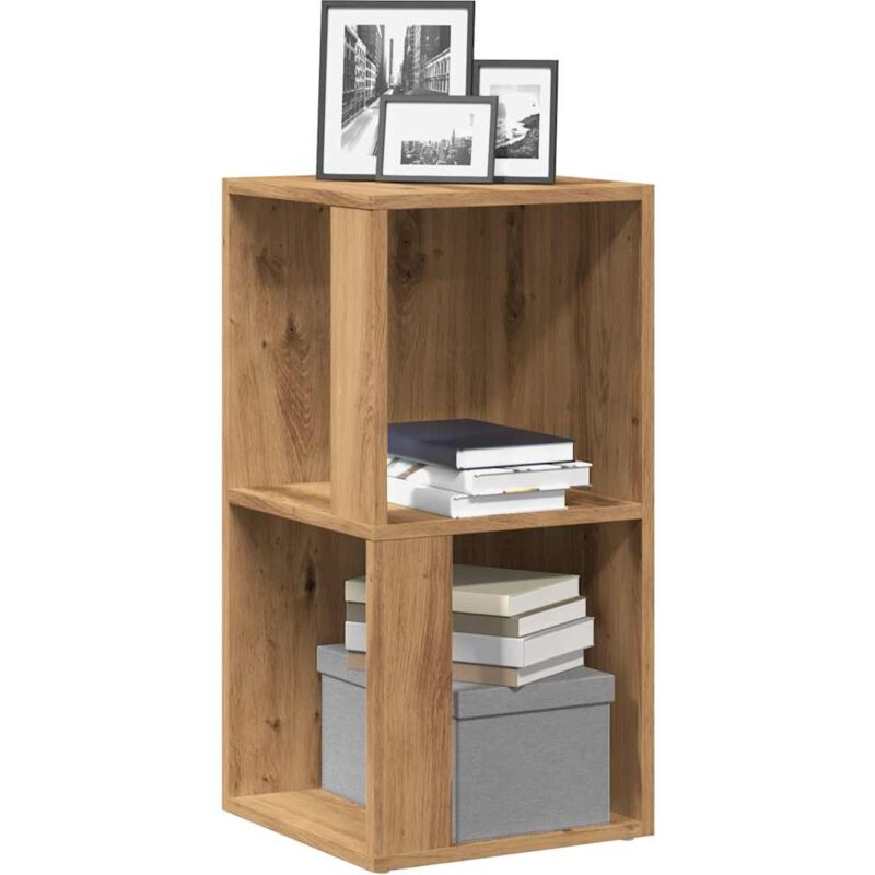 Armoire d'angle chêne artisanal 33x33x67 cm bois d'ingénierie Vidaxl