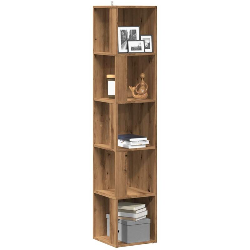 Vidaxl - Armoire d'angle chêne artisanal 33x33x165 cm bois d'ingénierie