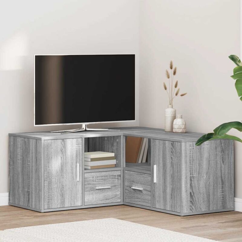 Vidaxl - Armoire d'angle sonoma gris 160x40x45 cm bois d'ingénierie