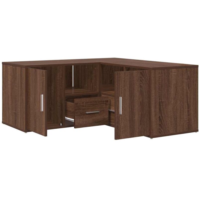 Armoire d'angle chêne marron 160x40x45 cm bois d'ingénierie