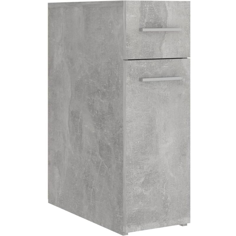 Armoire d'apothicaire Gris béton 20x45,5x60 cm Bois ingénierie Vidaxl