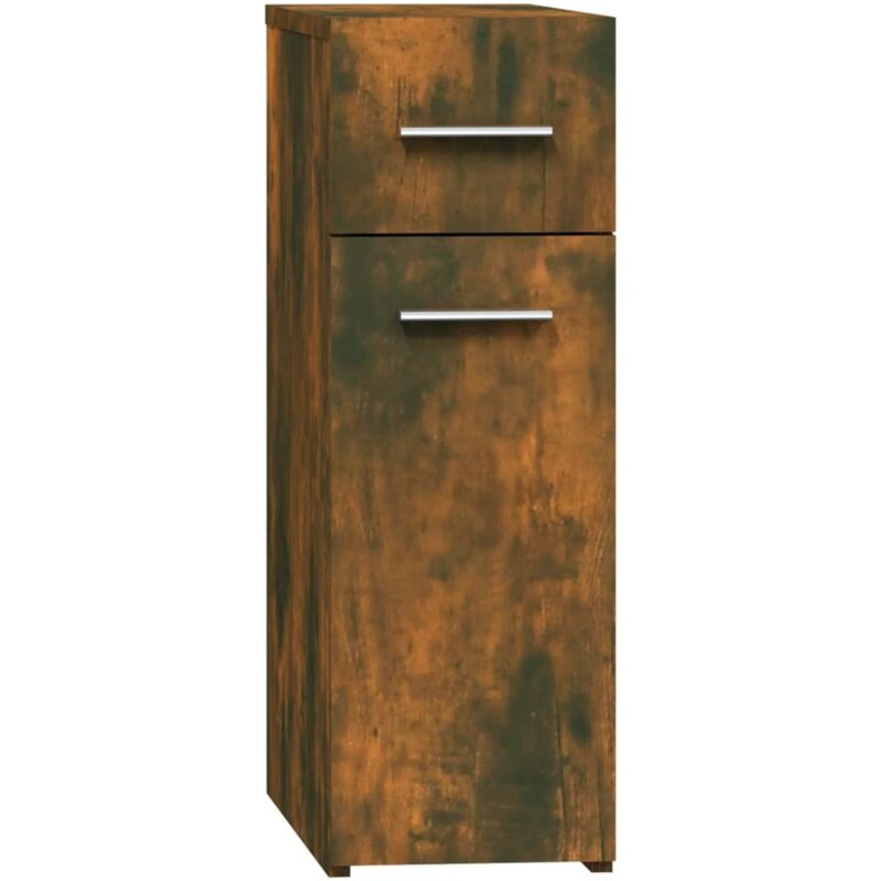 Armoire d'apothicaire Chêne fumé 20x45,5x60cm Bois d'ingénierie vidaXL