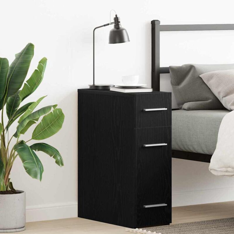 Armoire d'apothicaire Chêne noir 20 x 45,5 x 60 cm Vidaxl